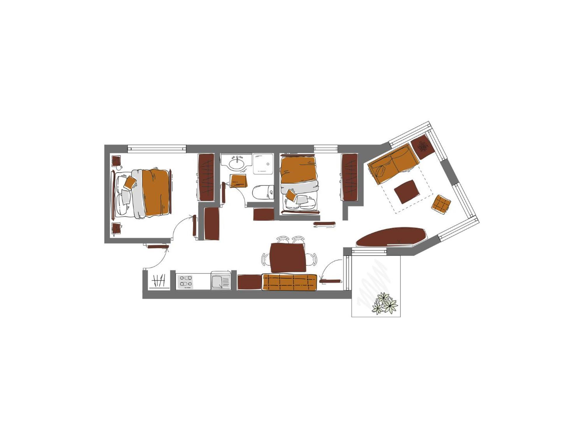 Schoenblick - Gurgl B&B Obergurgl Værelse billede