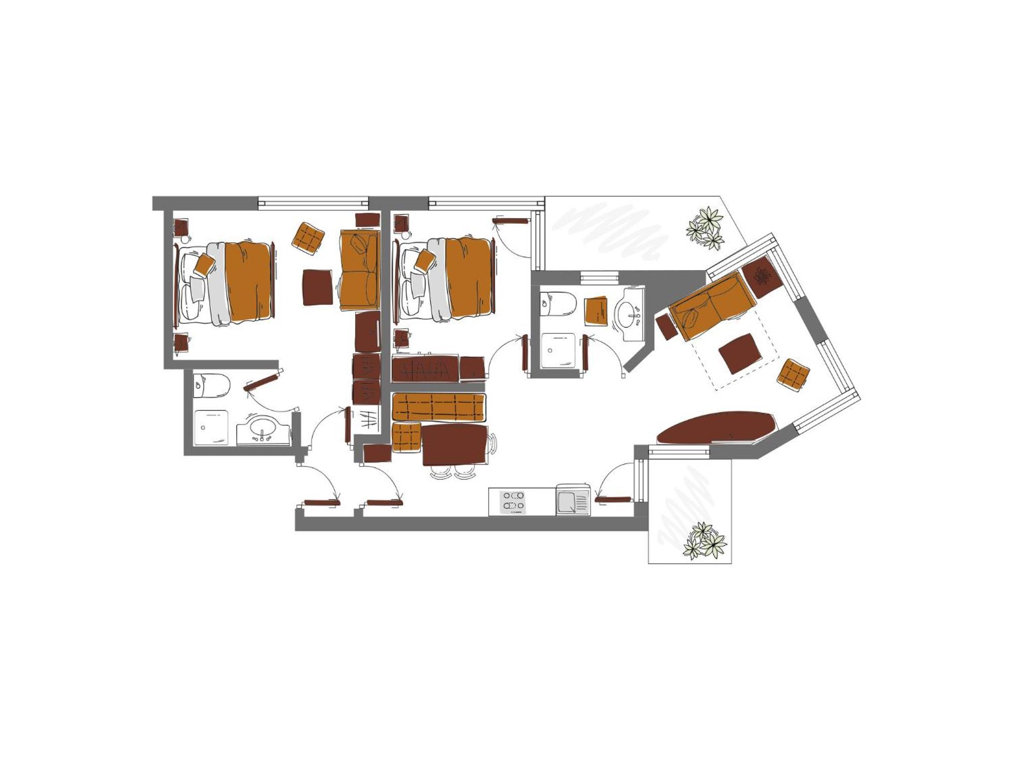 Schoenblick - Gurgl B&B Obergurgl Værelse billede