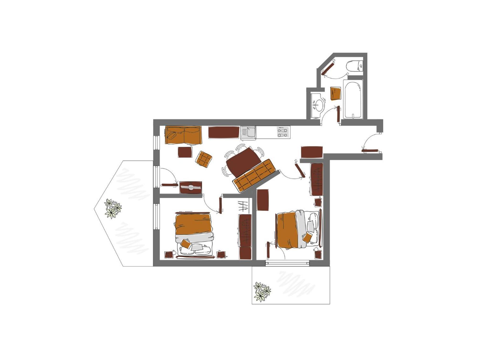 Schoenblick - Gurgl B&B Obergurgl Værelse billede